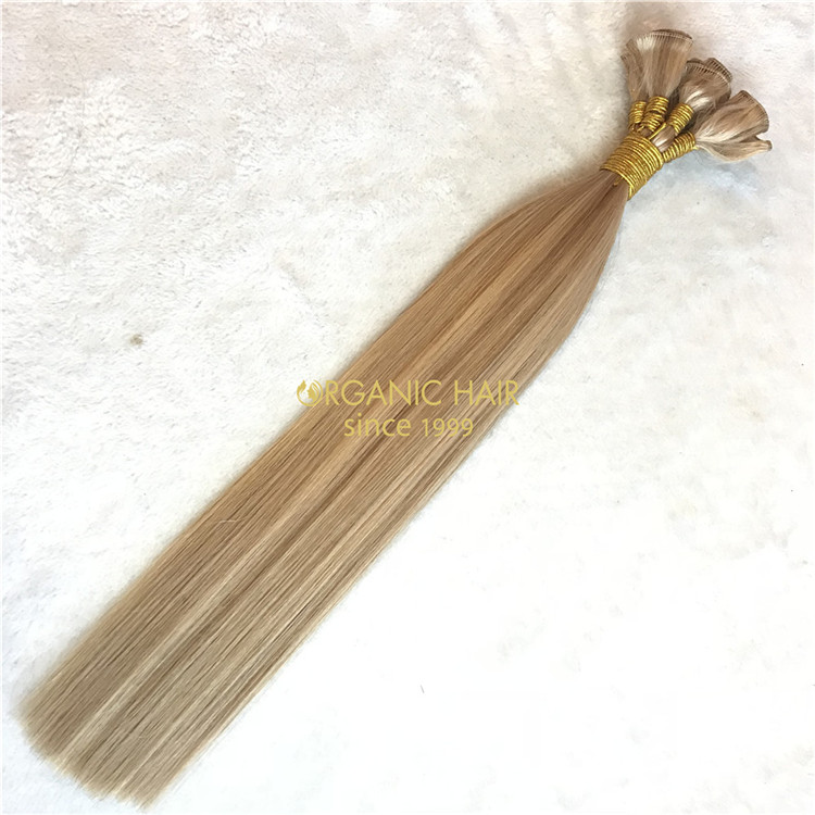 Piano color best hand tied weft hair extensions X109